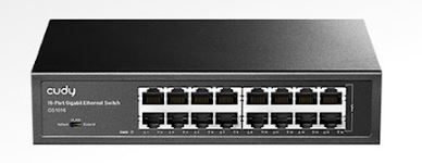 Cudy GS1016 network switch Gigabit Ethernet (10/100/1000) Black