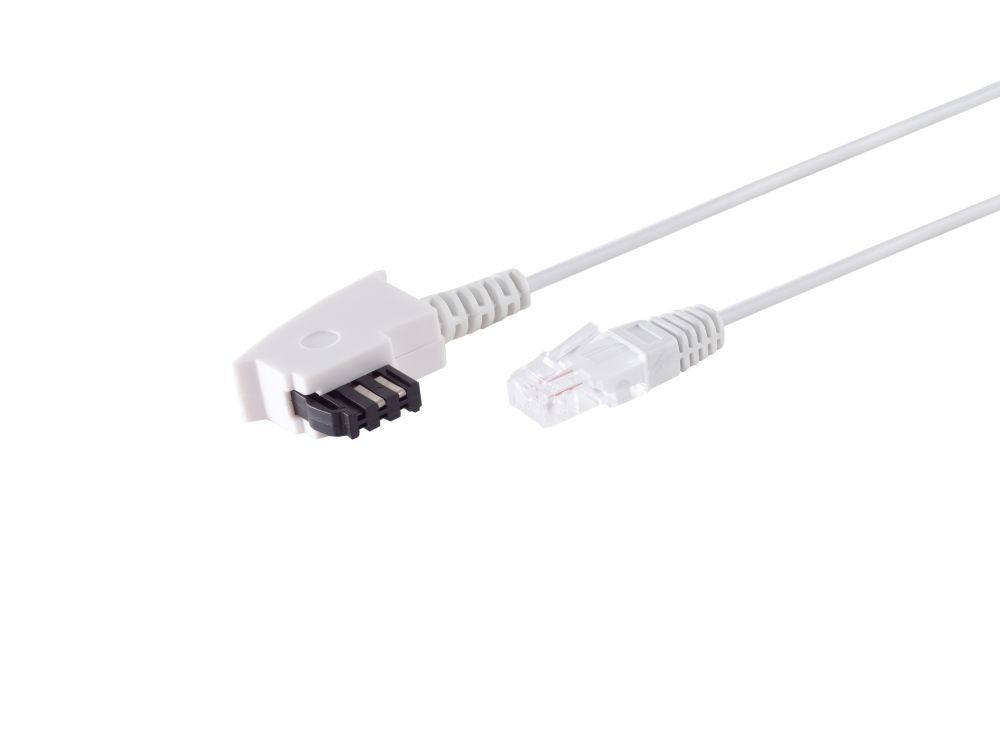 Kabel TK TAE  3m, TAE-F/RJ45, Weiss