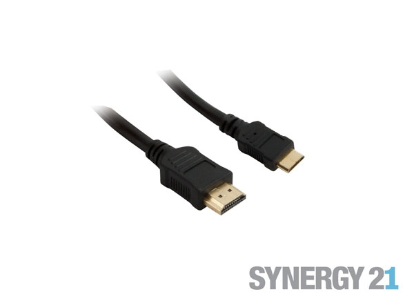 Kabel Video HDMI 1.4 => HDMI-mini, ST/ST,  5m, Ultra HD 4K*2K 3840*2160@30hz 4:4:4 8bit, Synergy21,