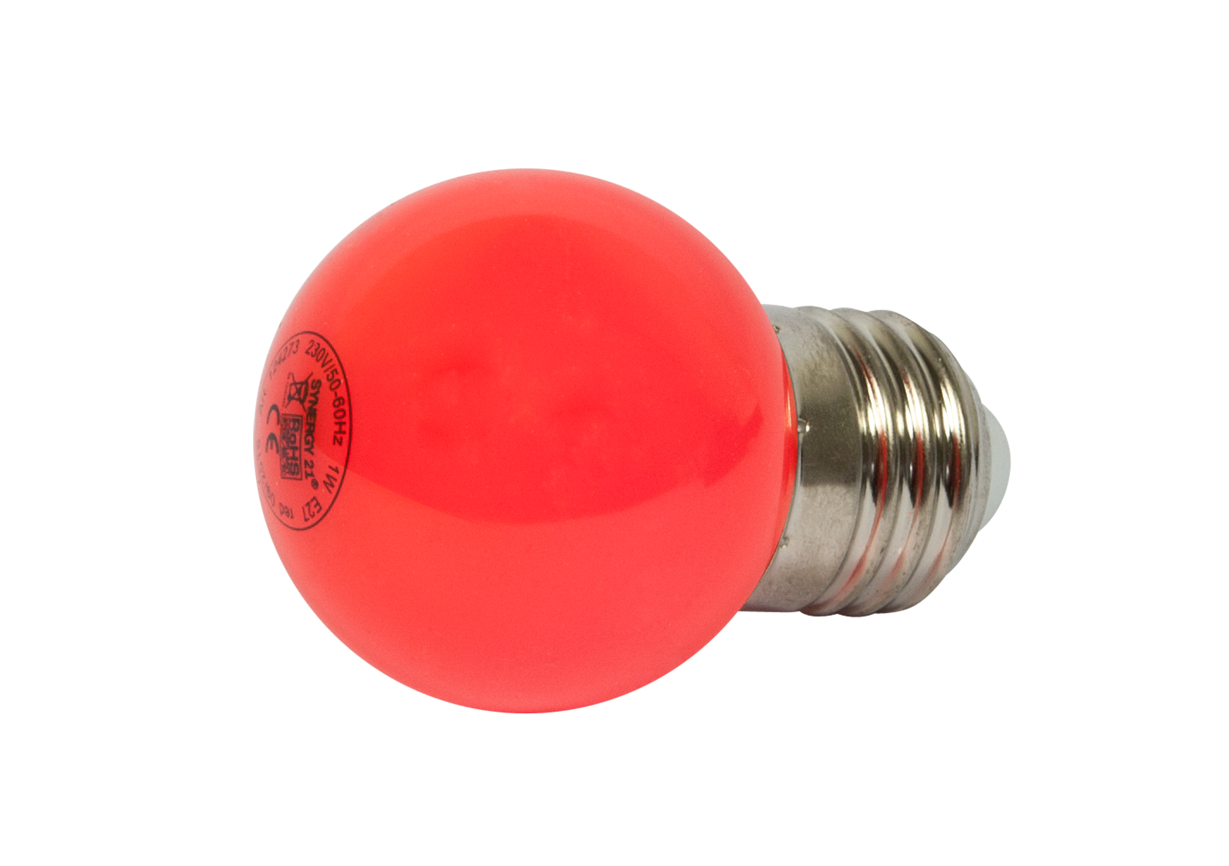 Synergy 21 LED Retrofit E27 Tropfenlampe G45 Rot 1 Watt FüR Lichterkette