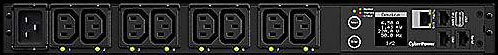 CyberPower PDU, Switched MBO, 230V/16A, 1HE,  8xC13 Ausgang, 1xC20 Eingang,