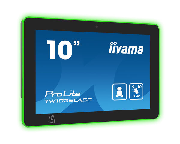 iiyama TW1025LASC-B1PNR meeting room display 25.6 cm (10.1") 1280 x 800 pixels LED Wi-Fi 4 (802.11n), 802.11g, 802.11b Black Plastic Bluetooth