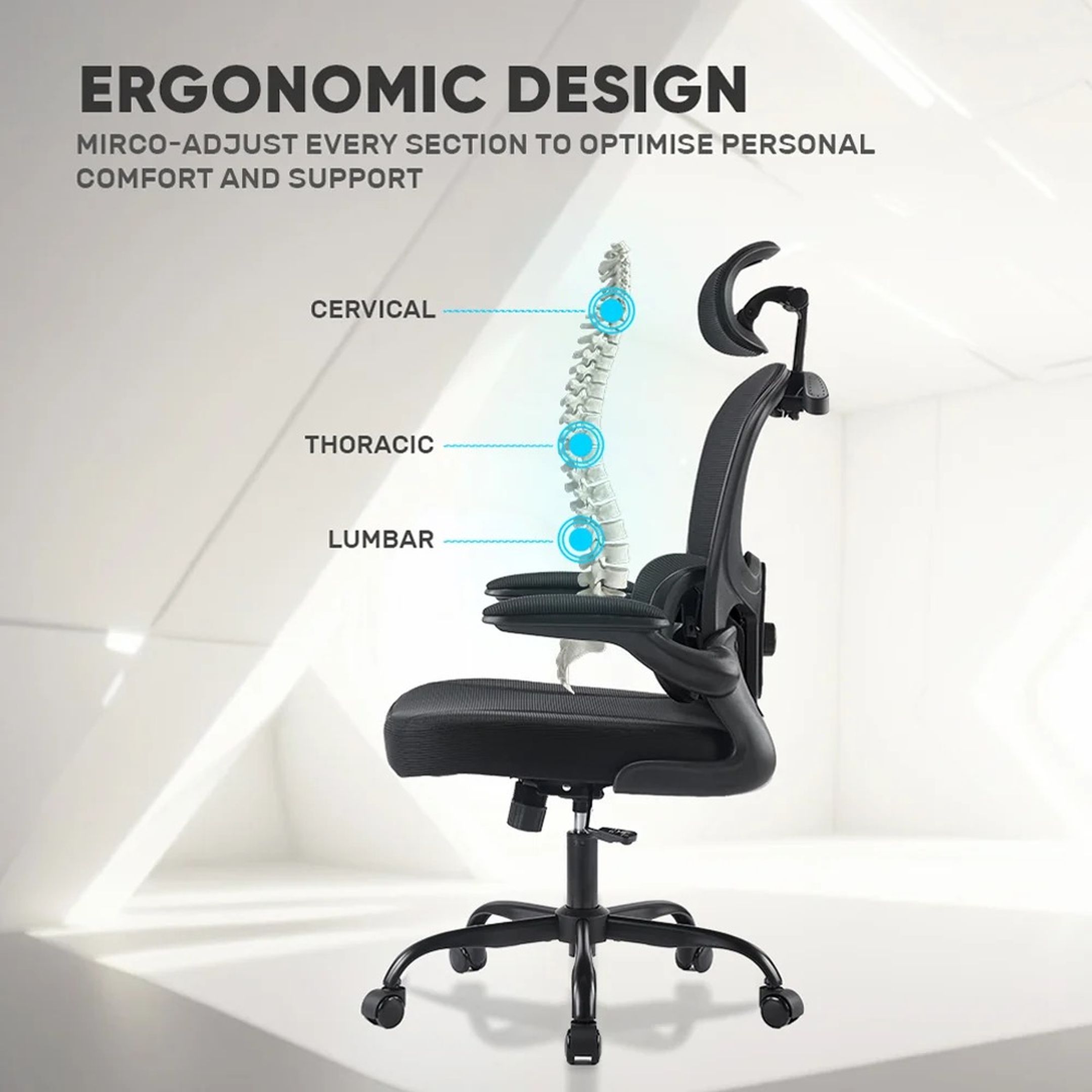 Armaggeddon Vertebrae V3 Gaming Chair (Black)