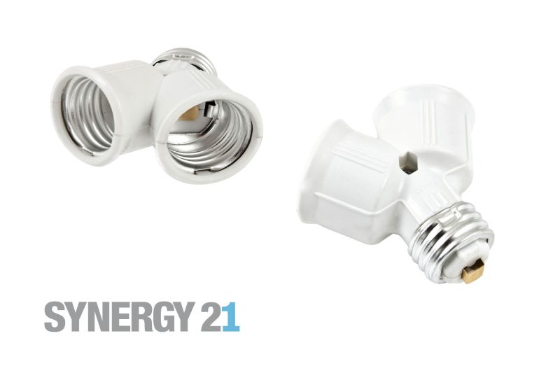 Synergy 21 LED Adapter für LED-Leuchtmittel E27->2*E27 Synergy 21 LED Adapter für LED-Leuchtmittel E27->2*E27