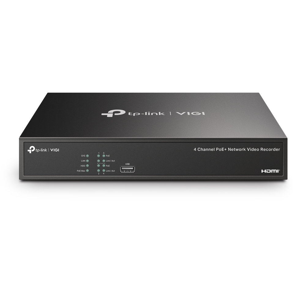 TP-Link VIGI NVR1004H-4P-2TB Black