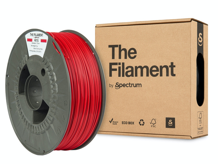 Spectrum Filaments TF-24020 3D printing material Polyethylene Terephthalate Glycol (PETG) Red 1 kg