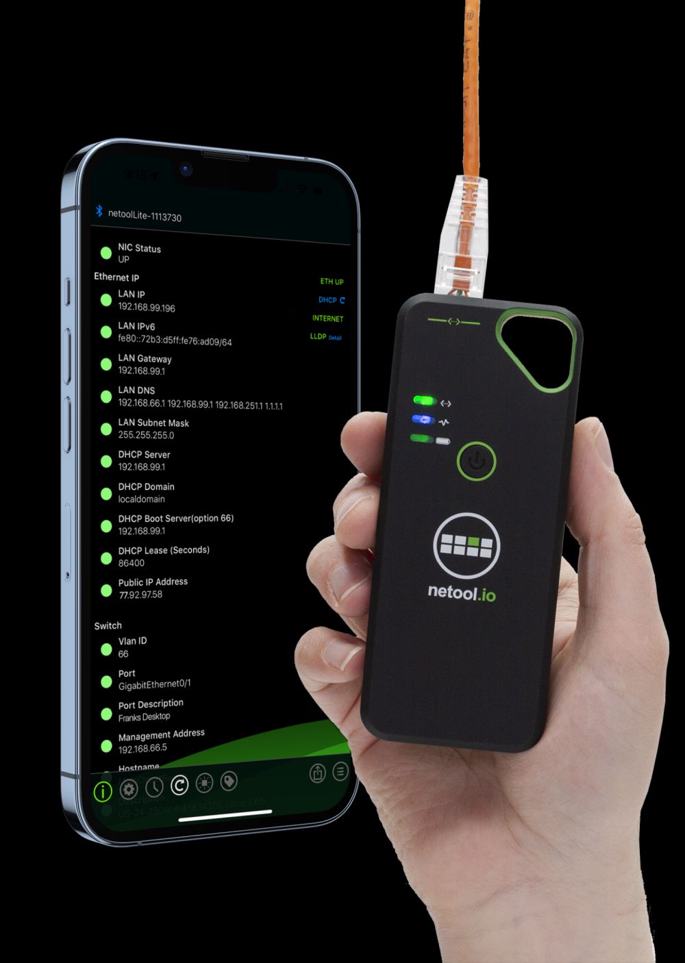 NetPeppers Netzwerkverkabelung-Tester, netool.io Pro2 Smarter Netzwerktester NetPeppers Netzwerkverkabelung-Tester, netool.io Pro2 Smarter Netzwerktester