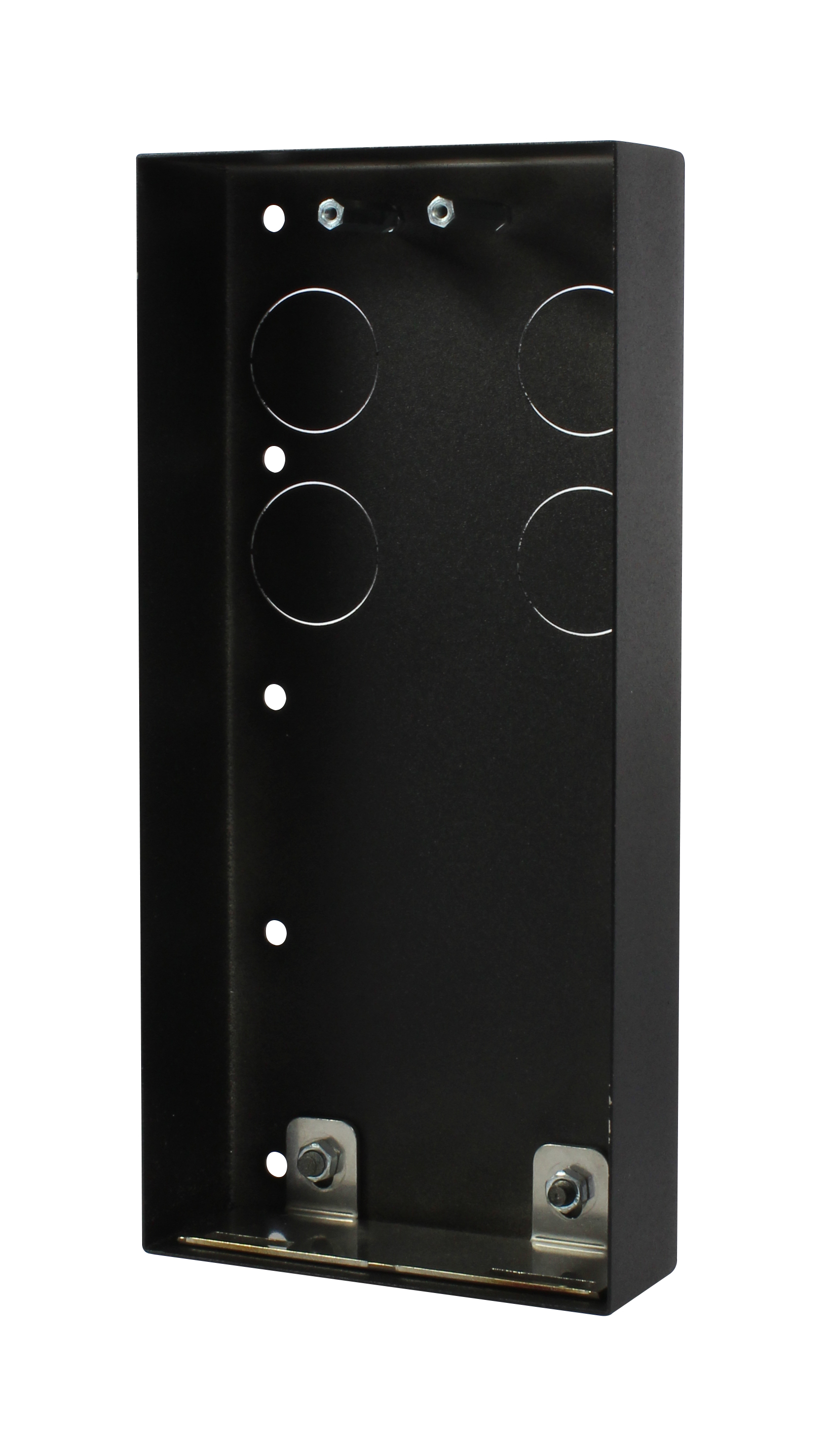 Wantec MONOLITH C Aufputzkasten "Blackline " 100x220x37mm Edelstahl Geschliffen