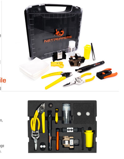 NetPeppers LWL Glasfaser, Werkzeugkoffer/INSTALLATIONSKIT, *mit Cleaver* NetPeppers LWL Glasfaser, Werkzeugkoffer/INSTALLATIONSKIT, *mit Cleaver*