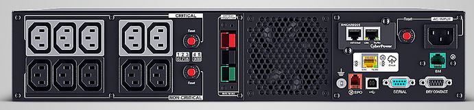 CyberPower USV, PR-XL Tower/19"-PRIII-Serie, 1500VA/1500W, 2HE, Line-Interactive, reiner Sinus, LCD, USB/RS232/CLOUD, ext.Runtime,incl. RMCARD205