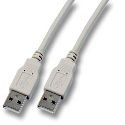 Kabel USB, A(St) => A(St),  0.5m, USB2.0, grau