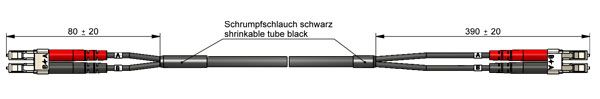Telegärtner 100011615 InfiniBand/fibre optic cable 15 m LC FTTA Beige, Black