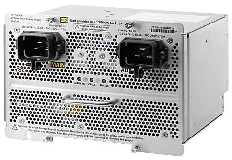 HPE Aruba Networking 5400R 2750W PoE+ zl2 Power Supply
