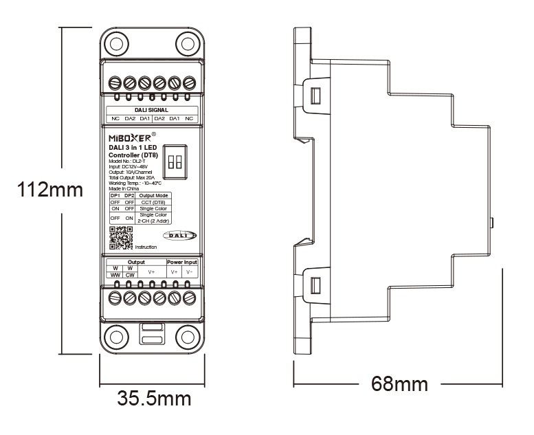 Synergy 21 LED DALI 3in1 LED Controller (DT8) Hutschiene *Milight/Miboxer*