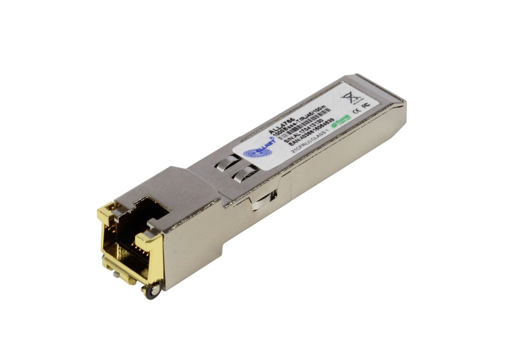 ALLNET Switch Modul ALL4765 SFP(Mini-GBIC), 1000Mbit, RJ45(TP), ALLNET Switch Modul ALL4765 SFP(Mini-GBIC), 1000Mbit, RJ45(TP),