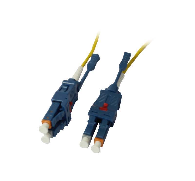 Synergy21 LWL-2-Faser-Patchk. 1,5mtr.LC-LC, 9/125um, OS2, Uniboot(Drehbar), Push/Pull, AD 2mm