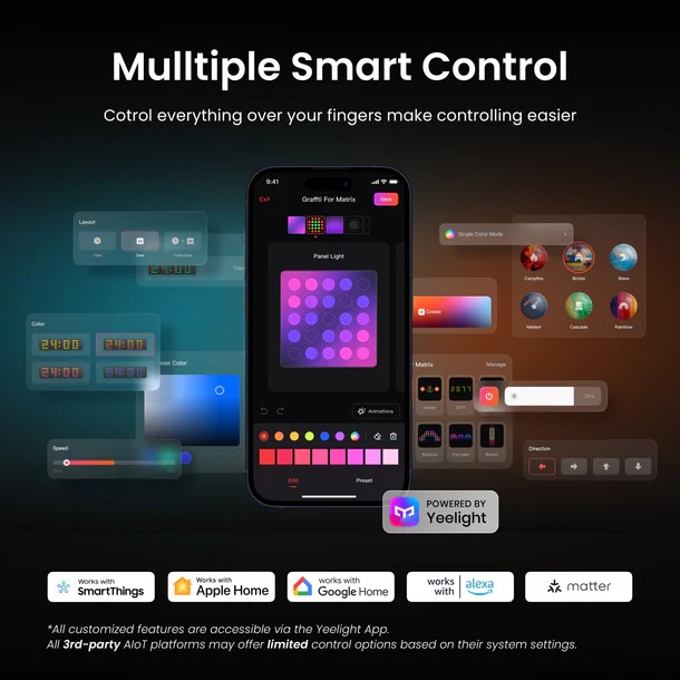 Yeelight Cube Smart Lamp - Light Gaming Cube Panel - Rooted Base – LED Produkt