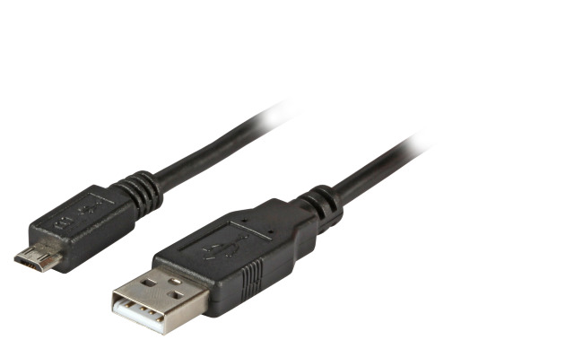 EFB Elektronik K5228SW.1V2 USB cable USB 2.0 1 m USB A Micro-USB B 0.48 Gbit/s Black