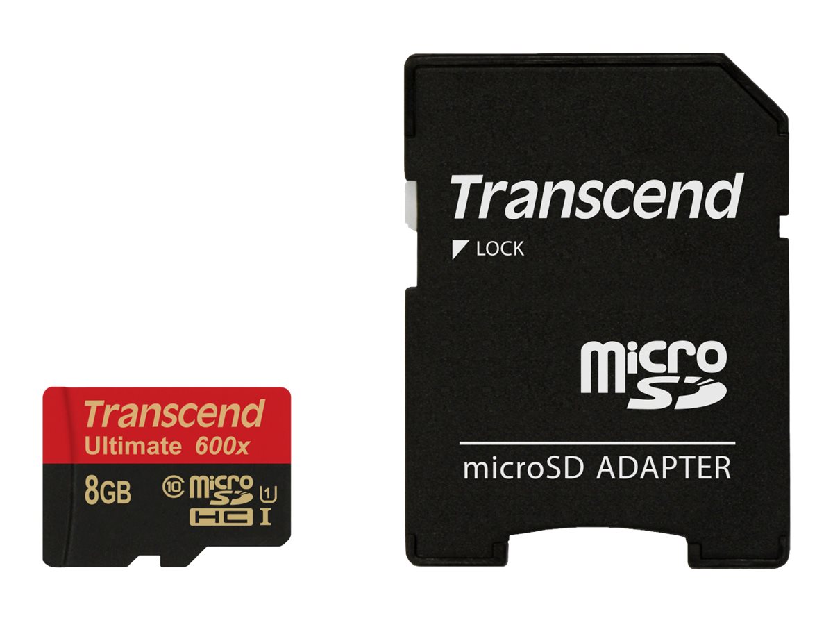 Transcend microSDHC Class 10 UHS-I 600x 8GB