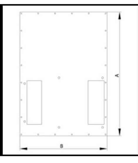 Triton 19"zbh. Klimaeinheit, zbh. Zusatzblende, für X1/2, für RDE/RIE, B600/T 800mm quer montierbar, Lichtgrau,