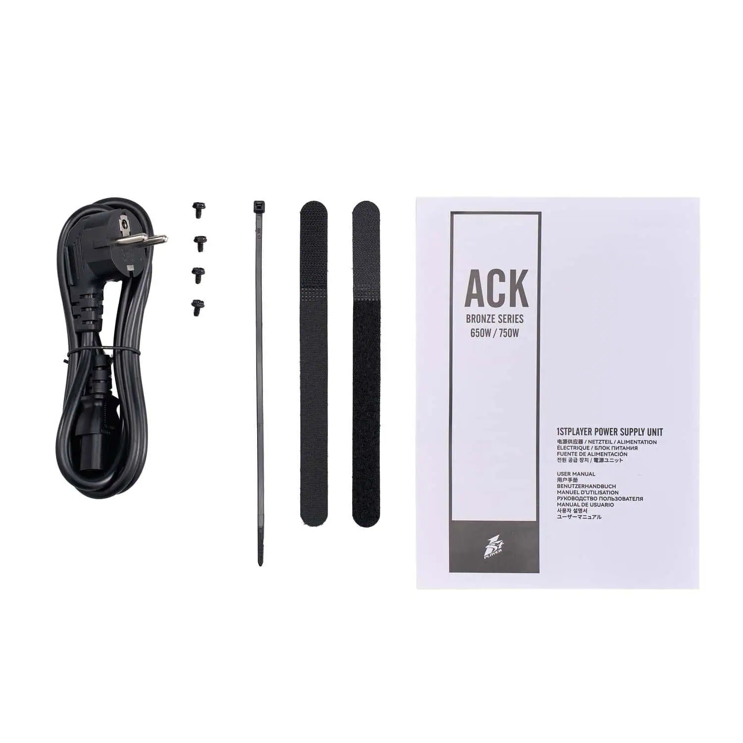 1stPlayer Netzteil ACK 80 Plus Bronze 850W Schwarz