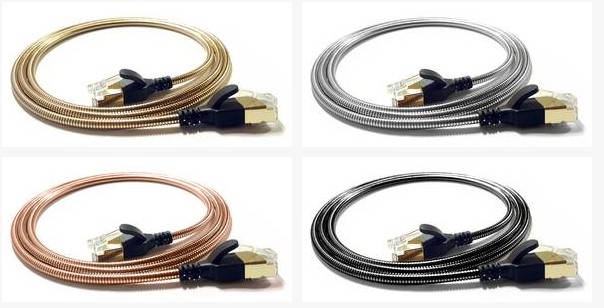 WantecWire Armored, FTP CAT6a, 3,8mm, Kupferfarben, LäNge 0,5m