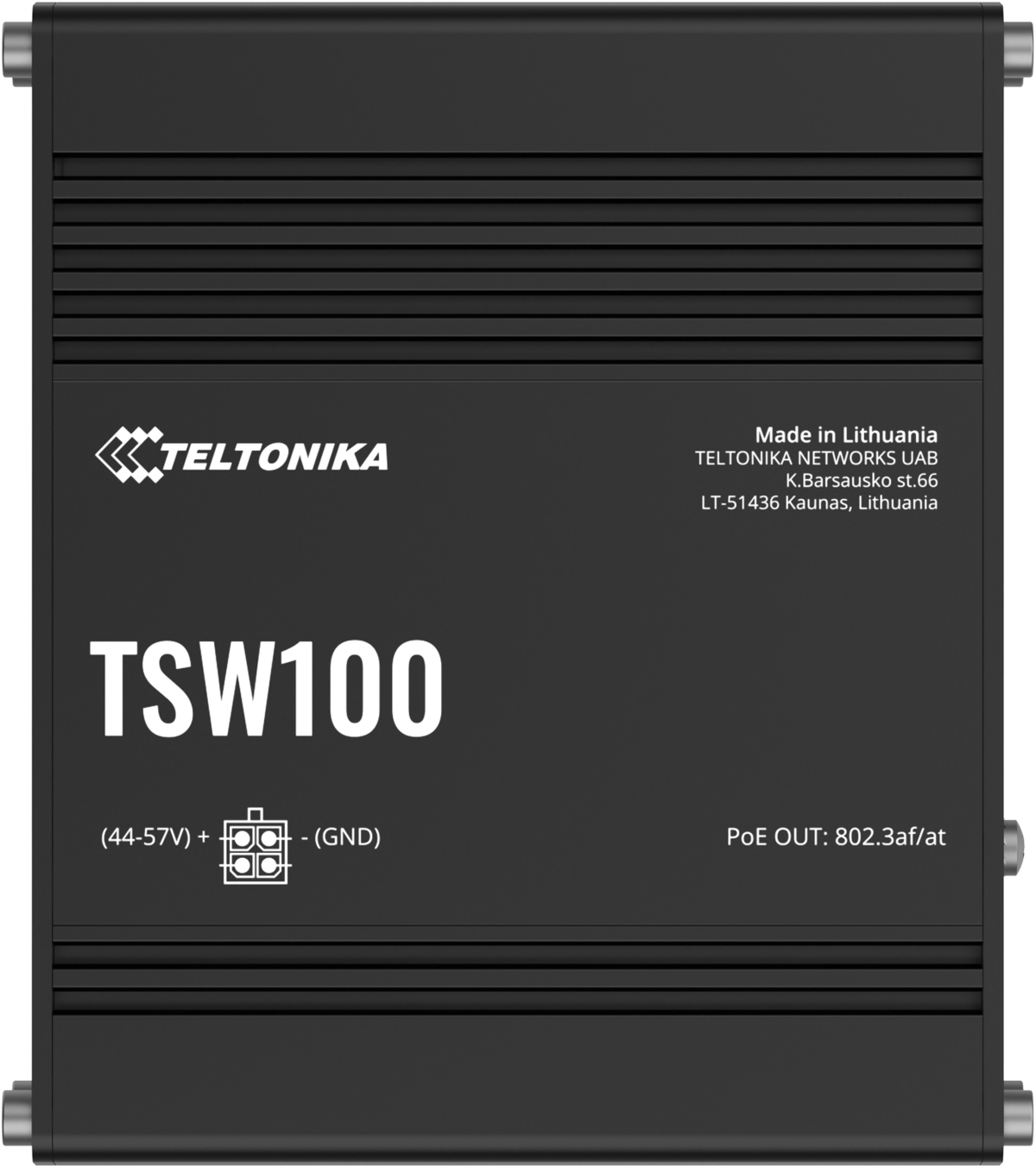 Teltonika TSW100 Industrial 5-Port Gigabit Unmanaged PoE Switch