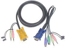 Aten Verbindungskabel SHDB,Audio, 5m    2L5305P, 4in1(VGA,Ta