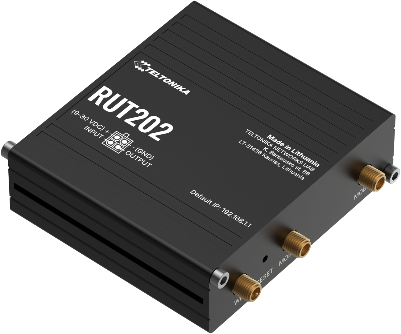 Teltonika · Router · RUT202 · Kompakter industrieller Dual-SIM-Router