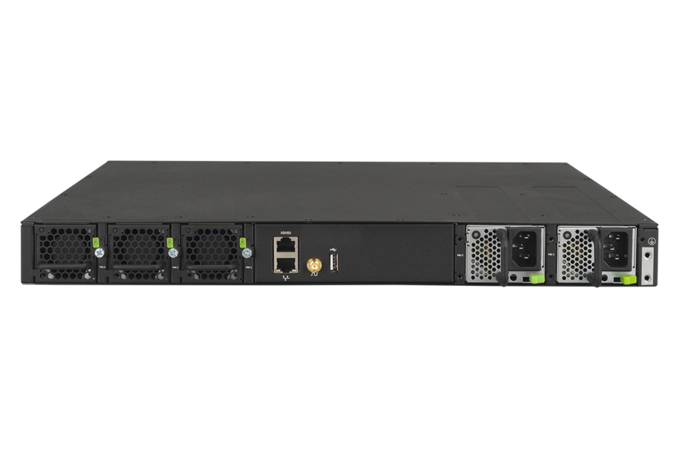 RUCKUS Networks switch full managed layer3 50 port • 36x sfp • 12x sfp+ • 2x qsfp+ • modular optional slot • 3 fans • 19" • icx7550-48f-e2-r3 • 2x 40