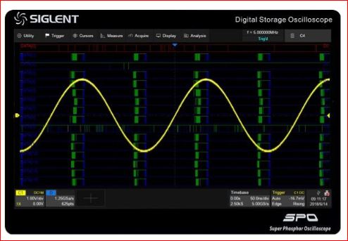 Siglent SDS5000X-16LA handelt es sich um eine MSO Funktionssoftware