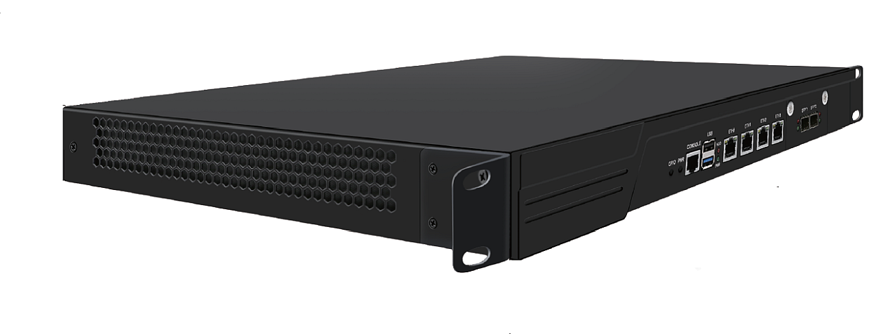 ALLNET Network Appliance/Server 19" Intel® N150 1HU - Barebone 4x 2.5GBit LAN 2x SFP+