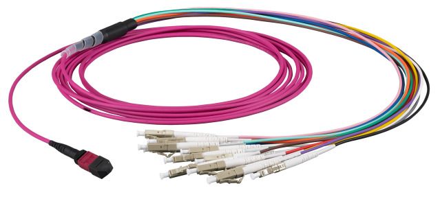 EFB Elektronik MTPF12LCOM4-10 InfiniBand/fibre optic cable 10 m MTP 12x LC Purple