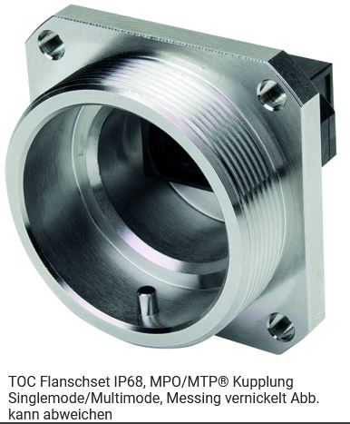 Telegärtner TOC Flanschset IP68, für MPO/MTP Kupplung SM/MM