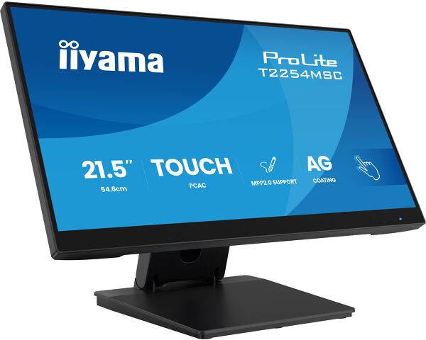 iiyama T2254MSC-B2AG computer monitor 54.6 cm (21.5") 1920 x 1080 pixels Full HD LED Touchscreen Black