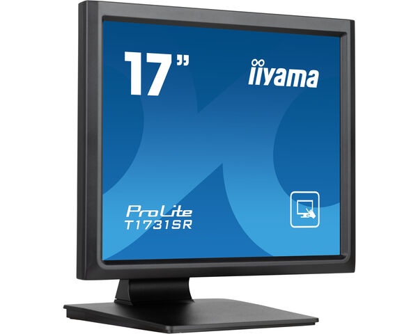 iiyama ProLite T1731SR-B1S computer monitor 43.2 cm (17") 1280 x 1024 pixels SXGA LCD Touchscreen Black