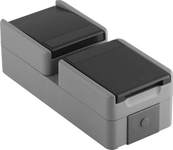 TEM Serie  Fontana Steckdose SCH+Schalter2WAY VERT SE