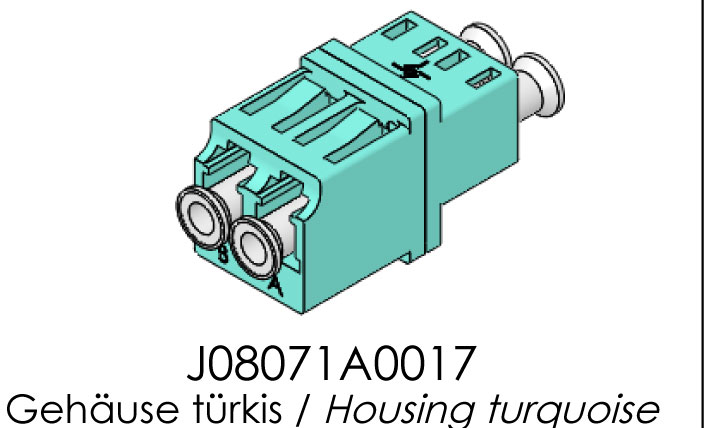 Telegärtner J08071A0017 wire connector LC Blue
