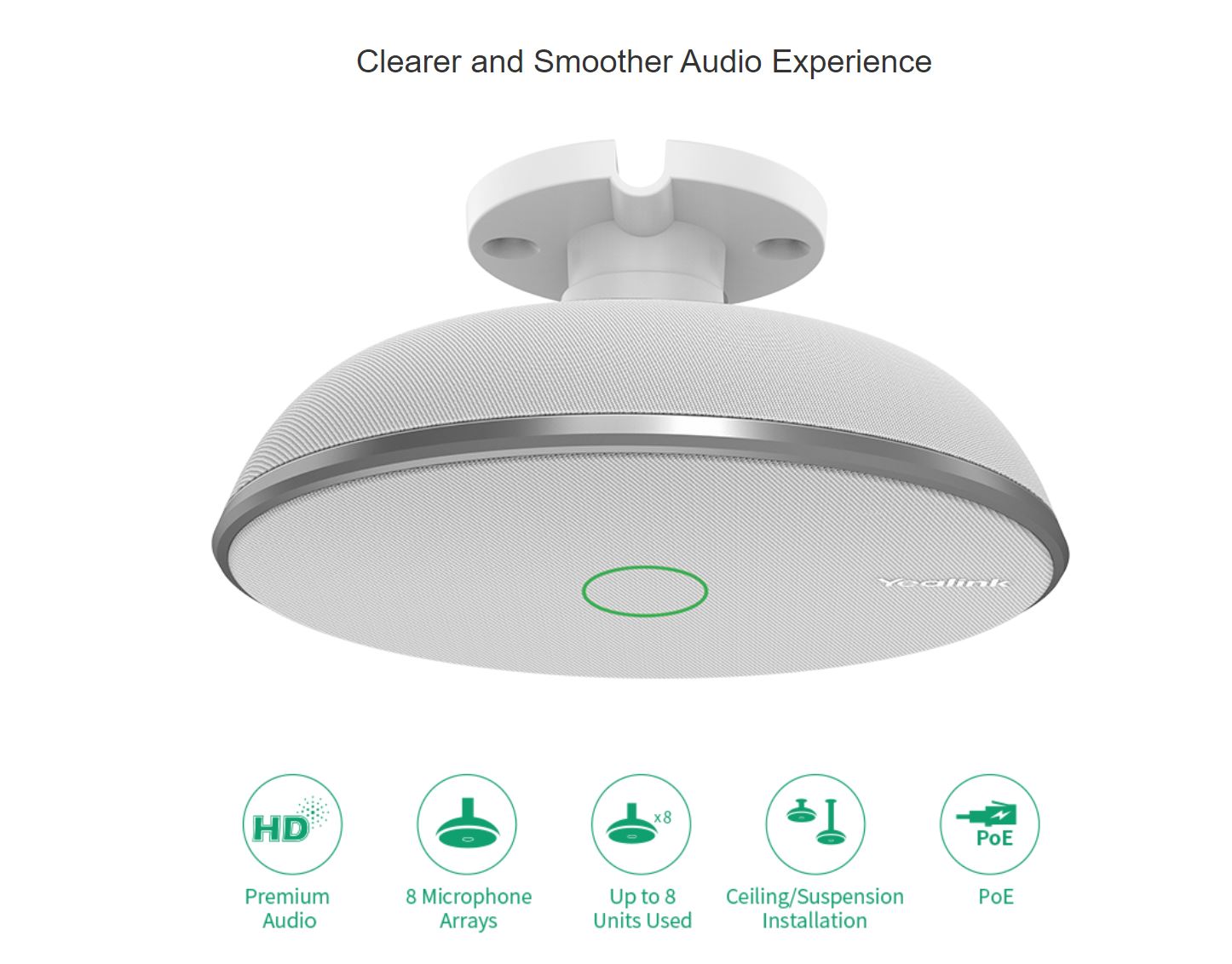 Yealink Video Conferencing - Accessory Ceiling Microphone VCM38