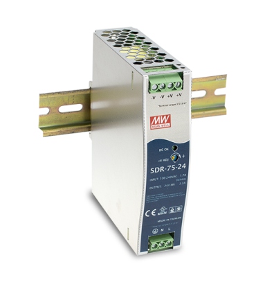 MEANWELL Netzteil - 48V   75W  Hutschiene, schmal MEANWELL Netzteil - 48V   75W  Hutschiene, schmal