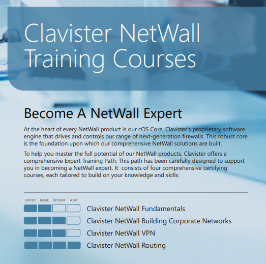 Clavister Online Training + Lab for Clavister Partners - 1 person 1 day courses