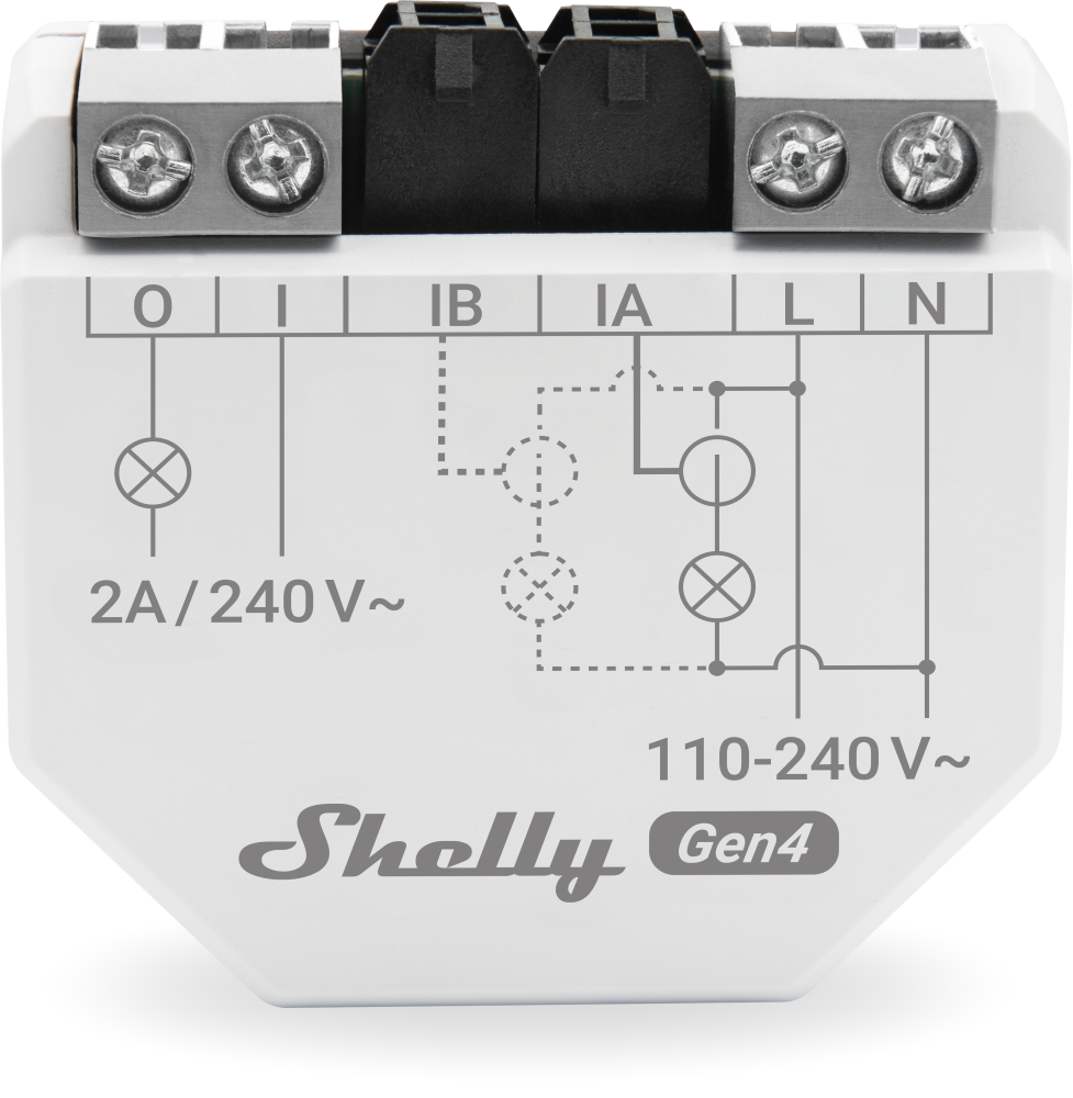 Shelly · Unterputz · "EM Gen4" · Messfunktion · WLAN · Zigbee · Matter · Bluetooth