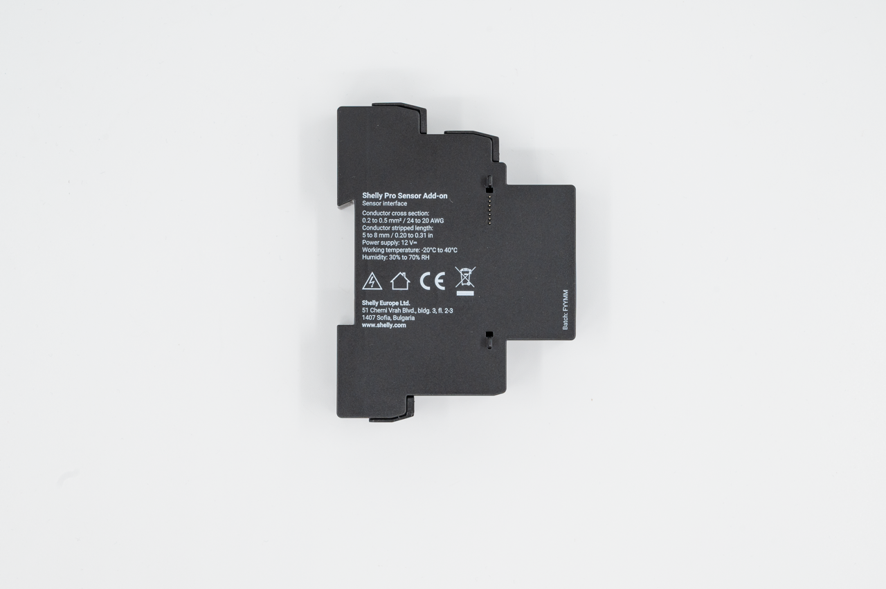Shelly · Hutschiene Zubehör · "Pro Sensor Add-on"