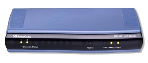 Audiocodes MediaPack 112 analog VoIP gateway with 2 FXS ports, includes a signed certificate. Audiocodes MediaPack 112 analog VoIP gateway with 2 FXS ports, includes a signed certificate.