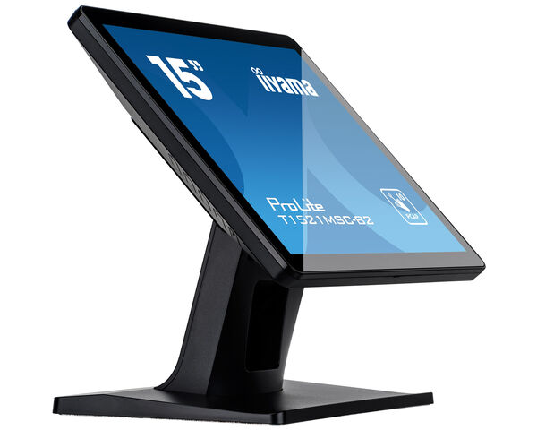 iiyama ProLite T1521MSC-B2 computer monitor 38.1 cm (15") 1024 x 768 pixels XGA LED Touchscreen Tabletop Black