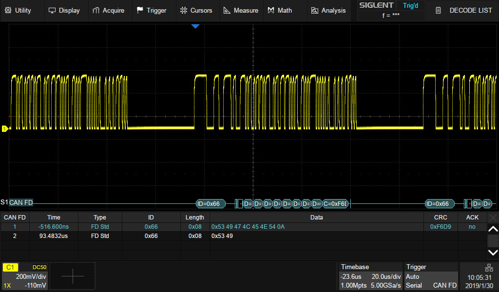 SDS-5000X-CANFD