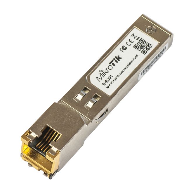 Mikrotik Zubehör RJ45 SFP 10/100/1000M copper module Mikrotik Zubehör RJ45 SFP 10/100/1000M copper module