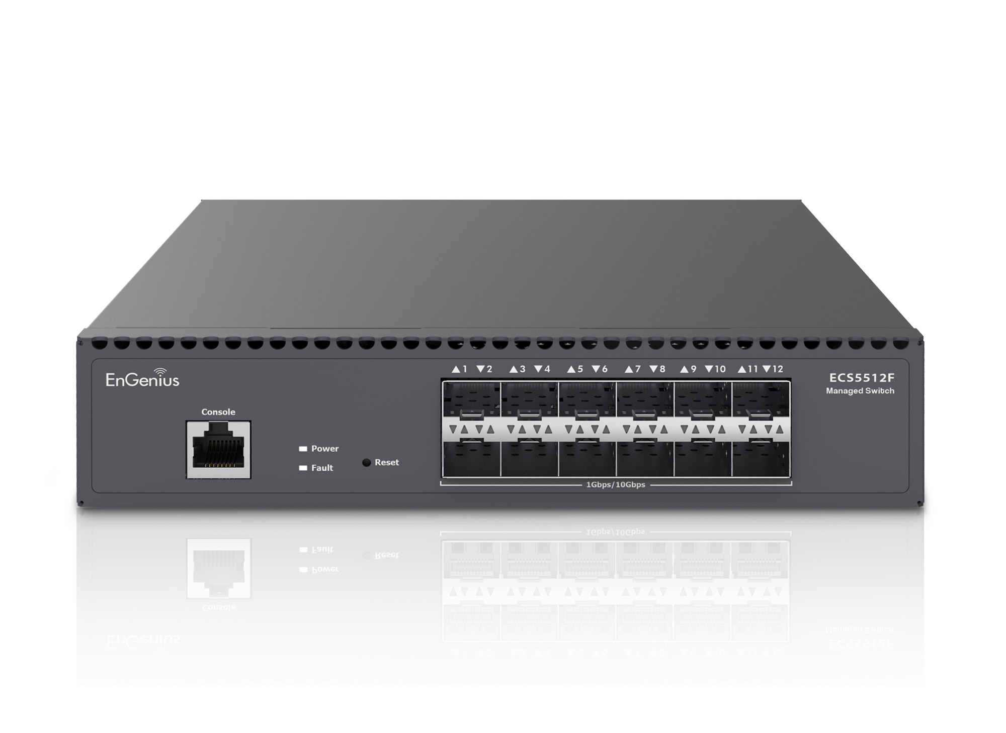 EnGenius Cloud Managed Switch 12xSFP+ L2+ 19" 1/2 rack 1U