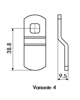 U&Z Zubehör CX2192 Schließhebel Variante 4 U&Z Zubehör CX2192 Schließhebel Variante 4