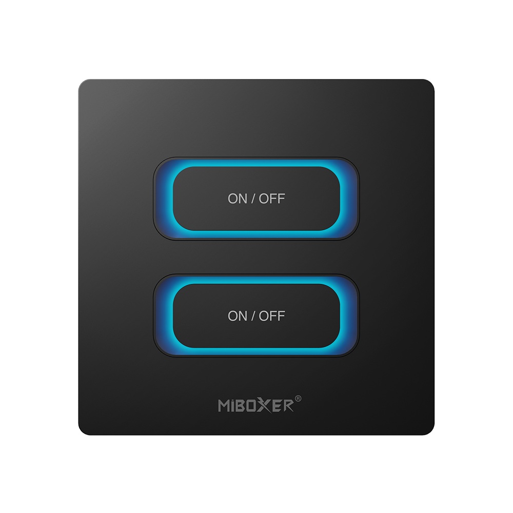 LED Fernbedienung 2 Gang Smart Switch 2,4GHz Bewegungssensor Dimm Milight/Miboxer (B)